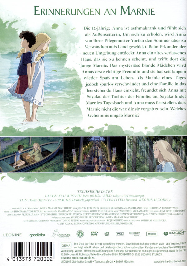 Erinnerungen an Marnie - White Edition  (DVD) Erinnerungen an Marnie - White Edition  (DVD)