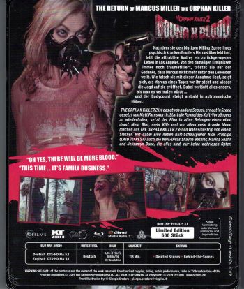 Bound X Blood - The Orphan Killer 2 - Uncut Metalpak Edition (blu-ray)