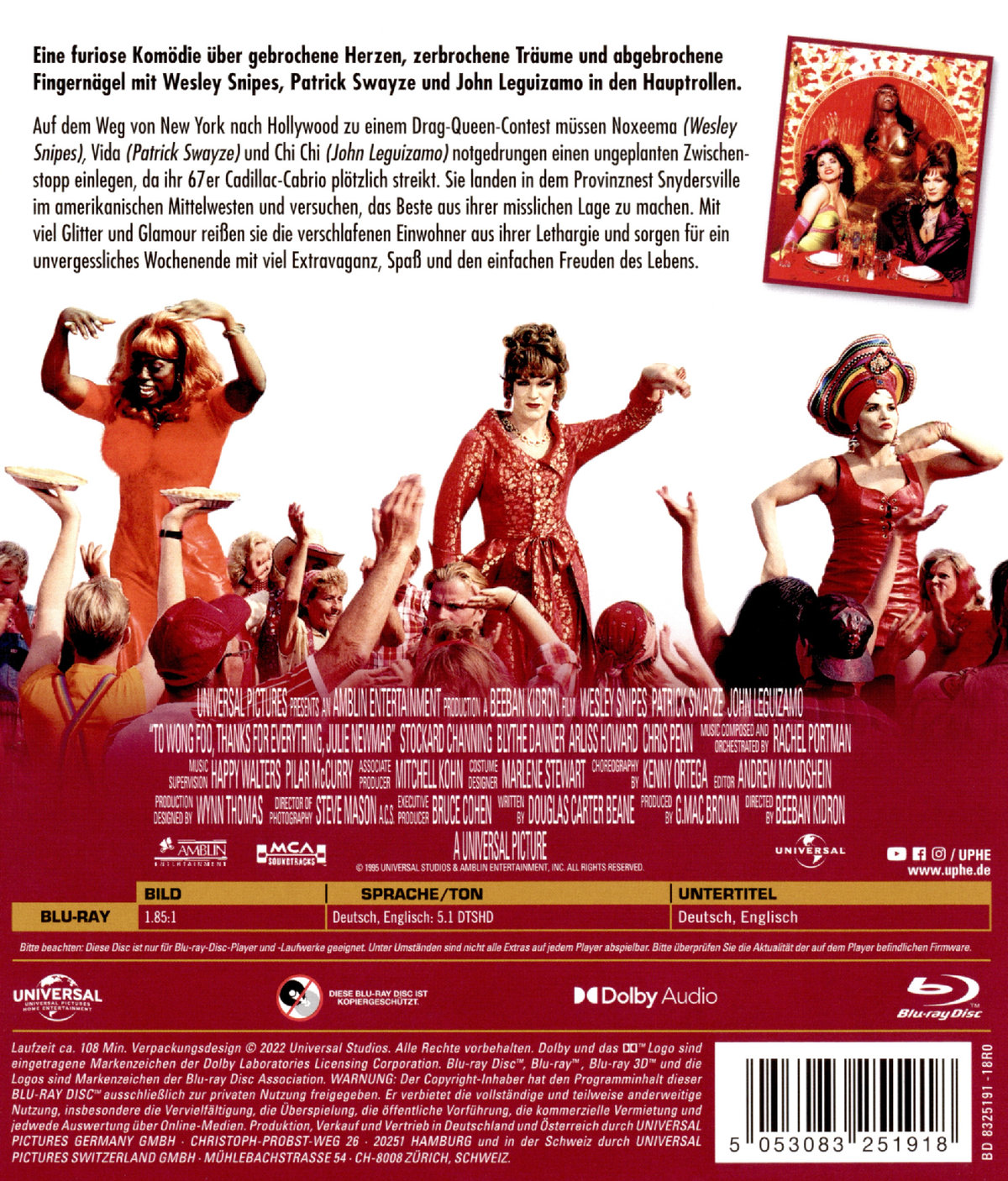 To Wong Foo, Thanks For Everything (blu-ray)