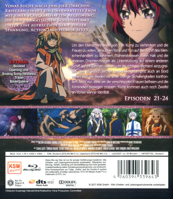 Akatsuki No Yona - Prinzessin der Morgendämmerung - Volume 5 (Episoden 21-24)  (Blu-ray Disc)