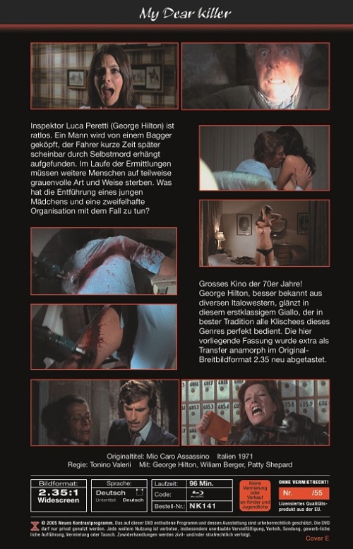 My Dear Killer - Mio caro assassino - Uncut Hartbox Edition  (blu-ray) (E)