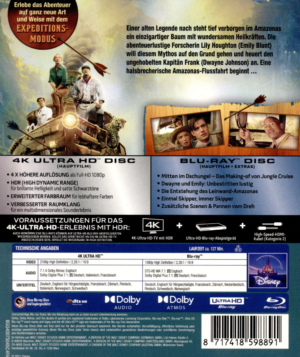 Jungle Cruise  (4K Ultra HD) (+ Blu-ray 2D)