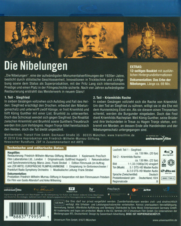 Die Nibelungen  (Blu-ray Disc)