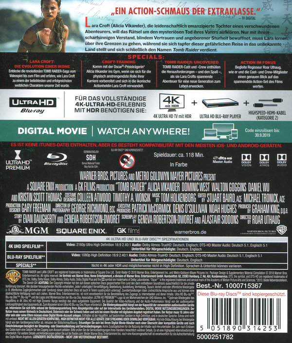 Tomb Raider (4K Ultra HD)