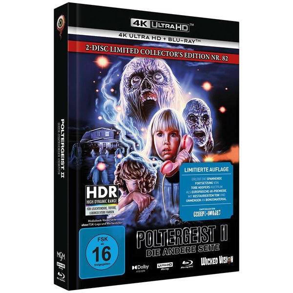 Poltergeist 2 - Die andere Seite - Uncut Mediabook Edition  (4K Ultra HD+blu-ray) (F)