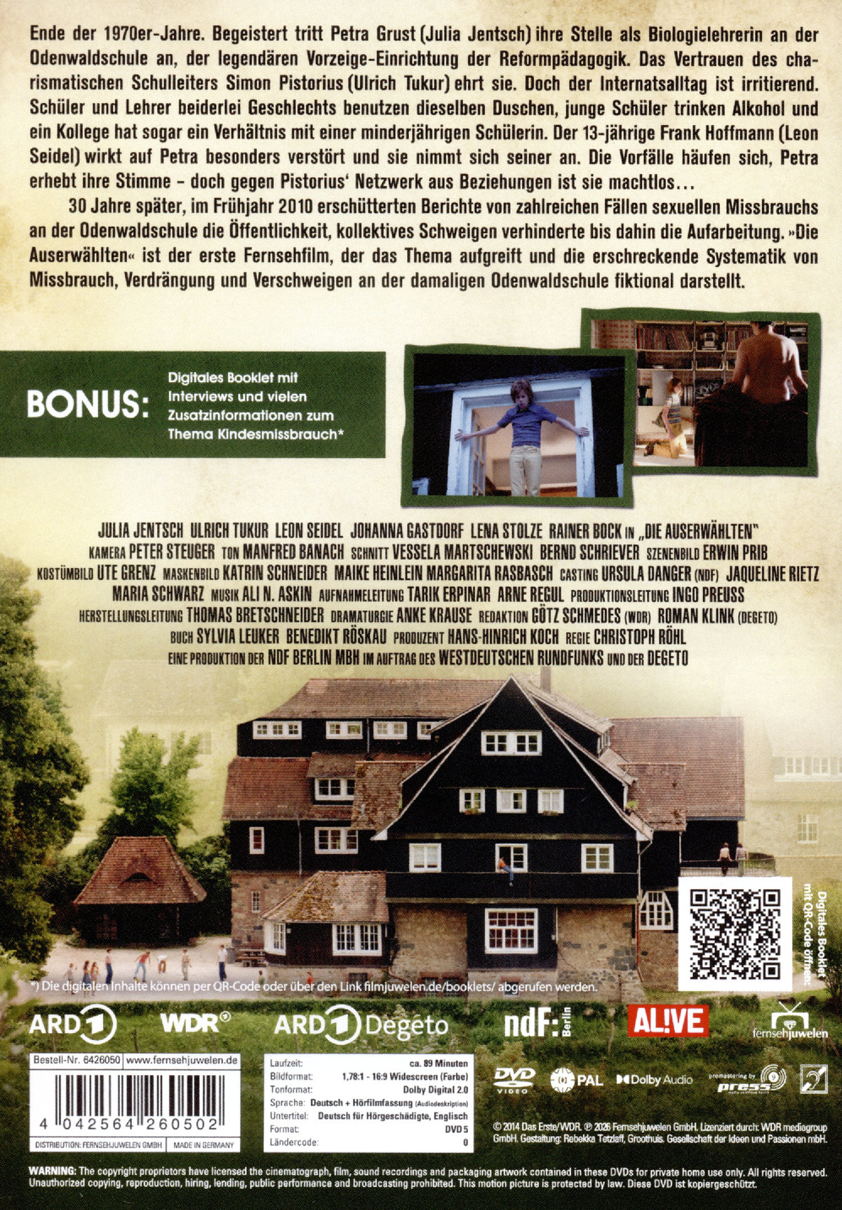 Die Auserwählten - Der ARD-Fernsehfilm über den Skandal an der Odenwaldschule (Neuauflage)  (DVD)