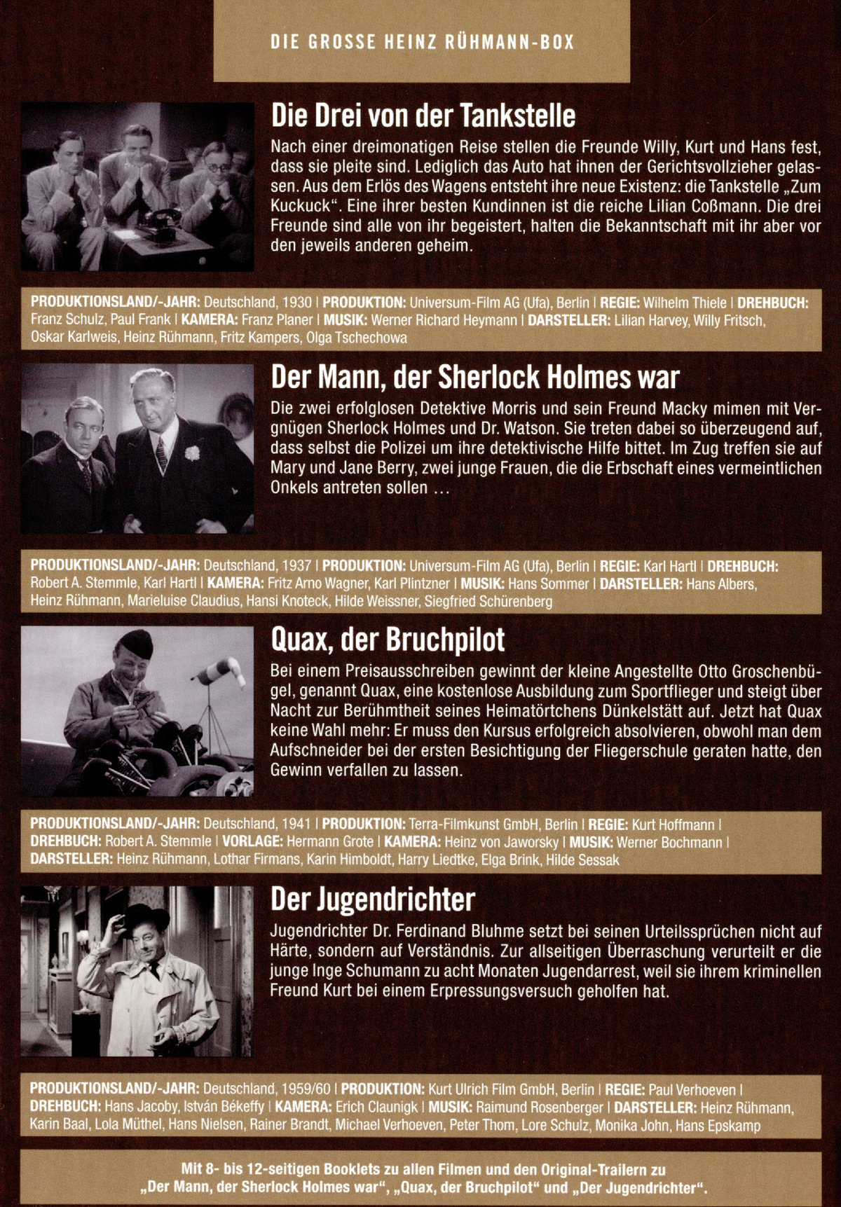 Die große Heinz Rühmann Box  [4 DVDs]  (DVD)