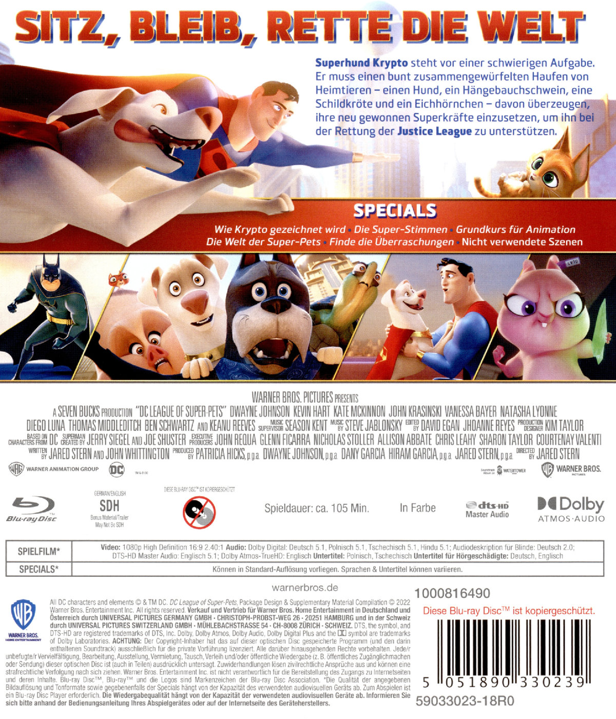 DC League of Super-Pets (blu-ray)