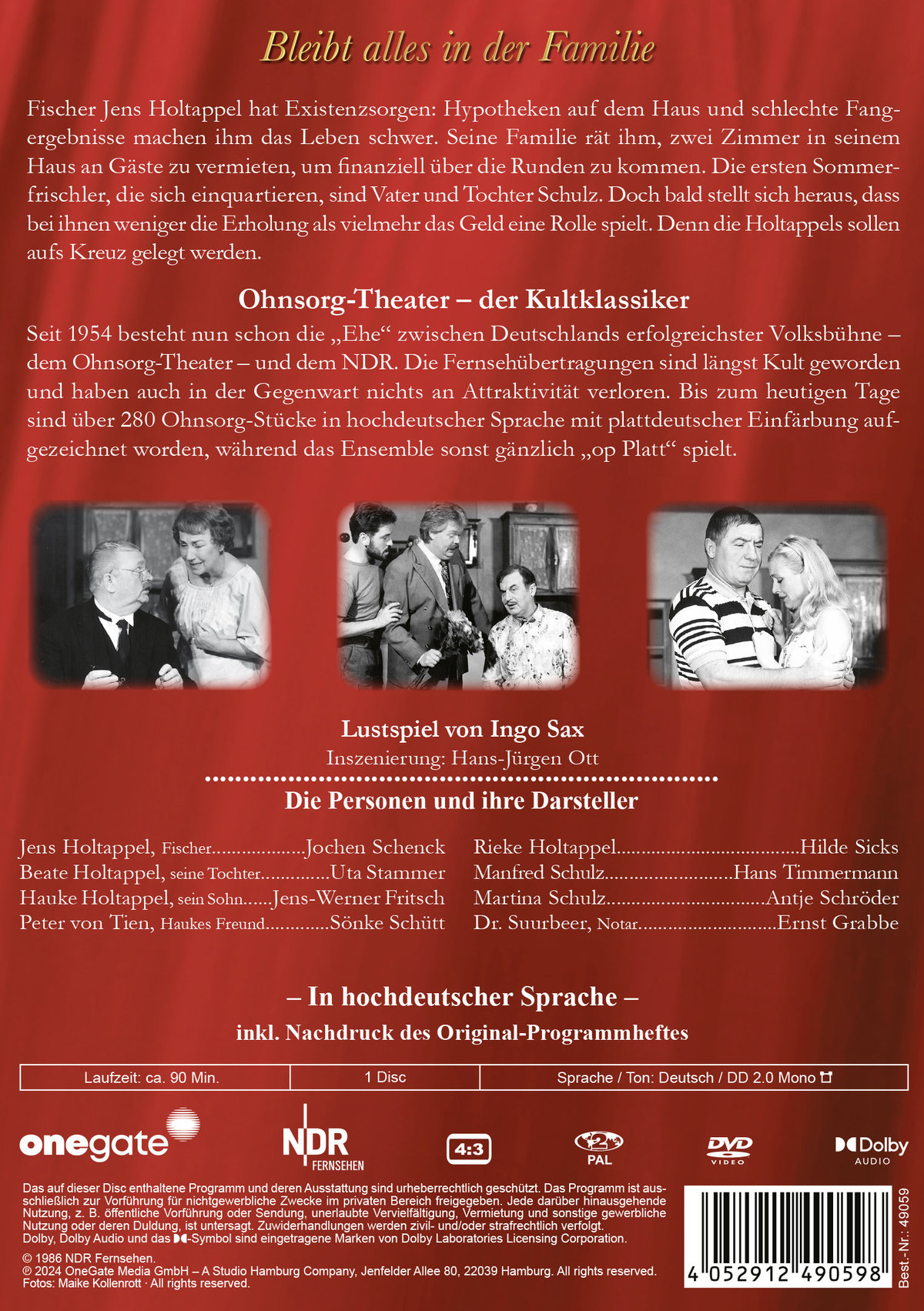 Ohnsorg-Theater Klassiker: Bleibt alles in der Familie  (DVD)