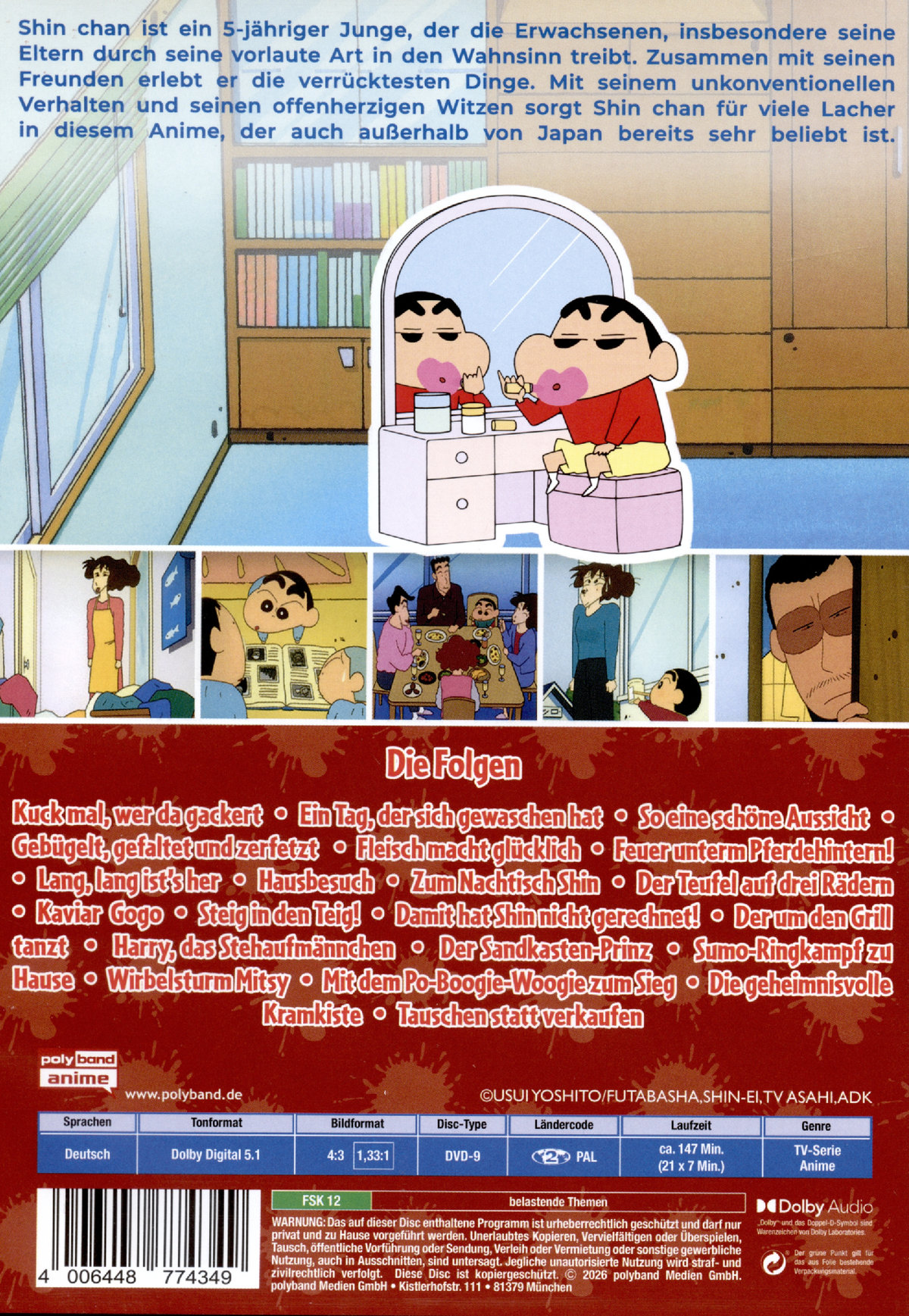 SHIN CHAN - Die Serie - Vol. 14 - (DIGITAL REMASTERED)  (DVD)