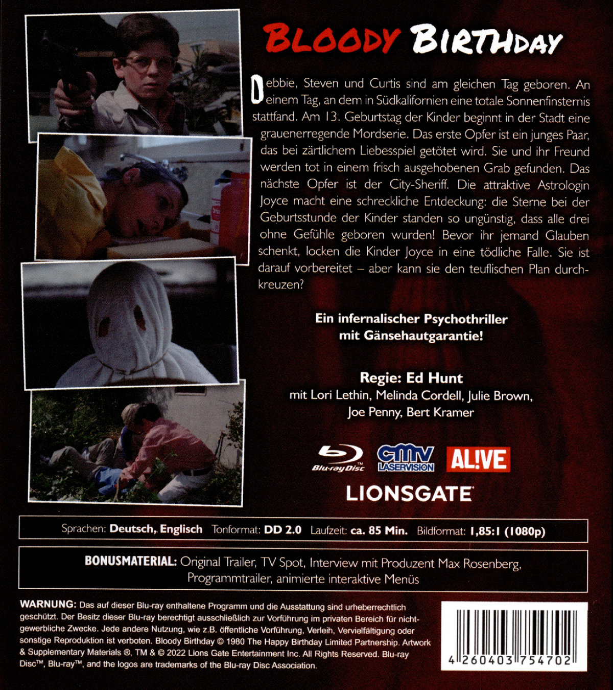 Bloody Birthday (Angst)  (Blu-ray Disc)