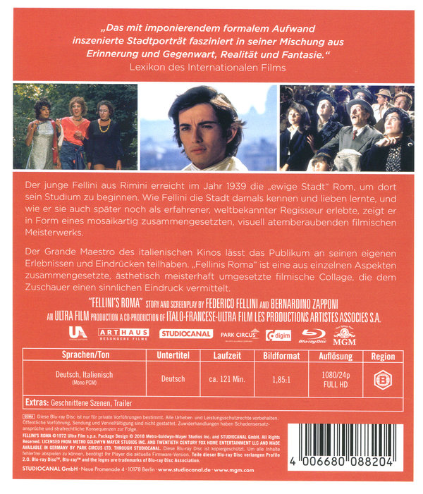 Fellini's Roma (blu-ray)