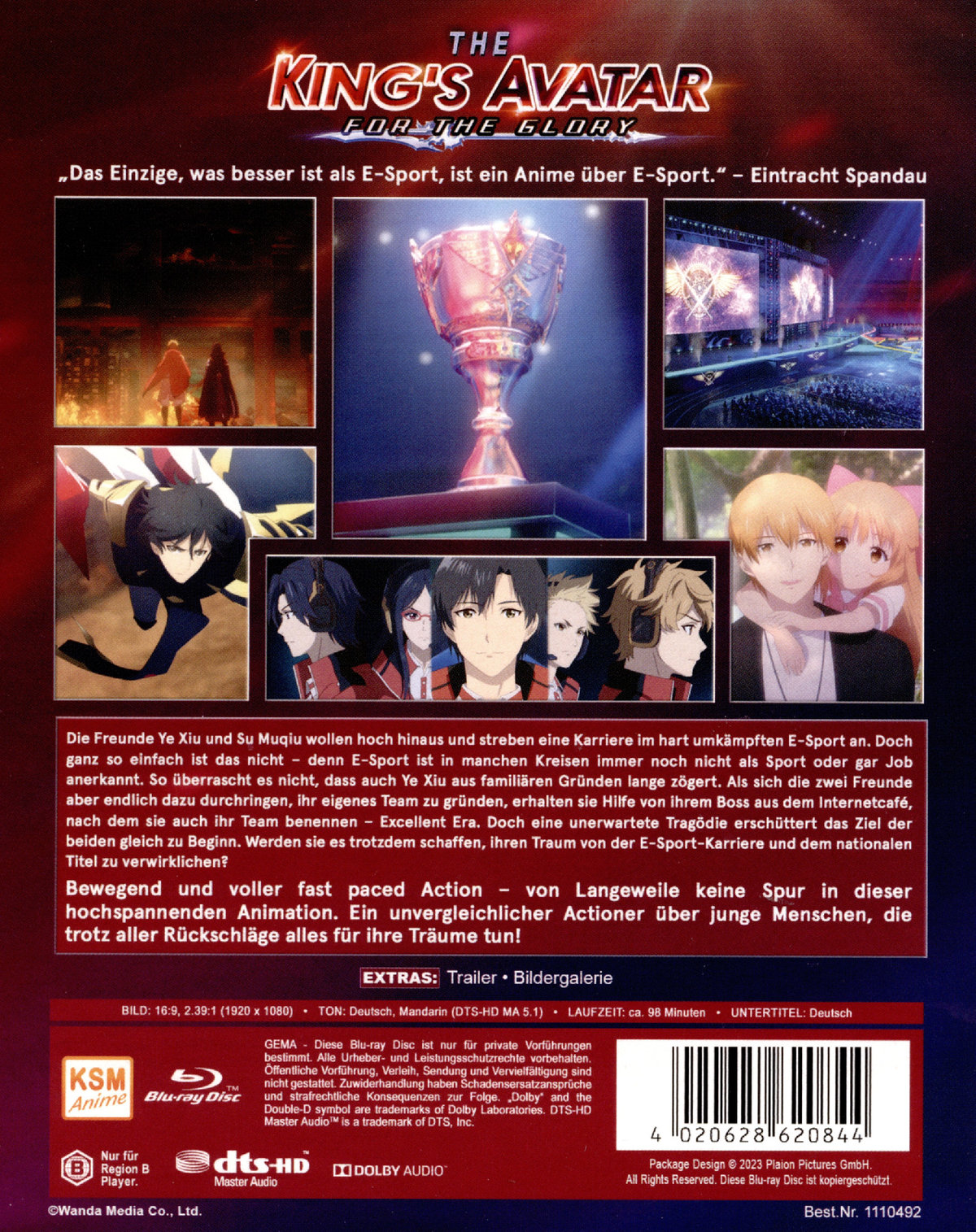 The King's Avatar: For the Glory  (Blu-ray Disc)