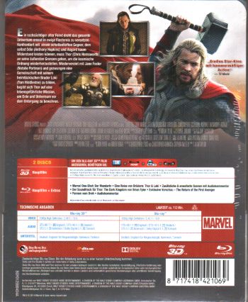 Thor - The Dark Kingdom 3D (3D blu-ray)