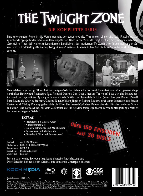 The Twilight Zone - Die komplette Serie! (blu-ray)