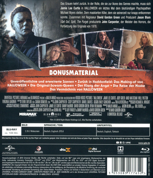 Halloween (2018) (blu-ray)