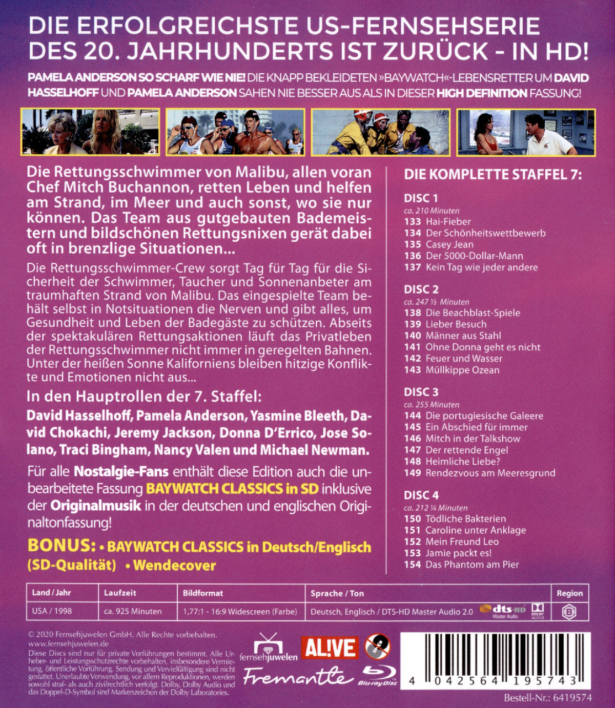 Baywatch HD - Staffel 7 (blu-ray)