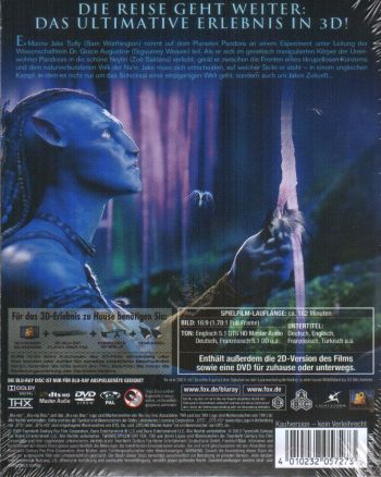 Avatar - Aufbruch nach Pandora 3D (3D blu-ray)