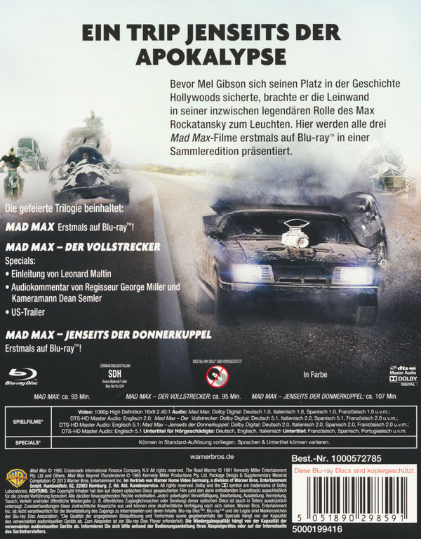 Mad Max 1-3 Trilogie - Uncut Edition (blu-ray)