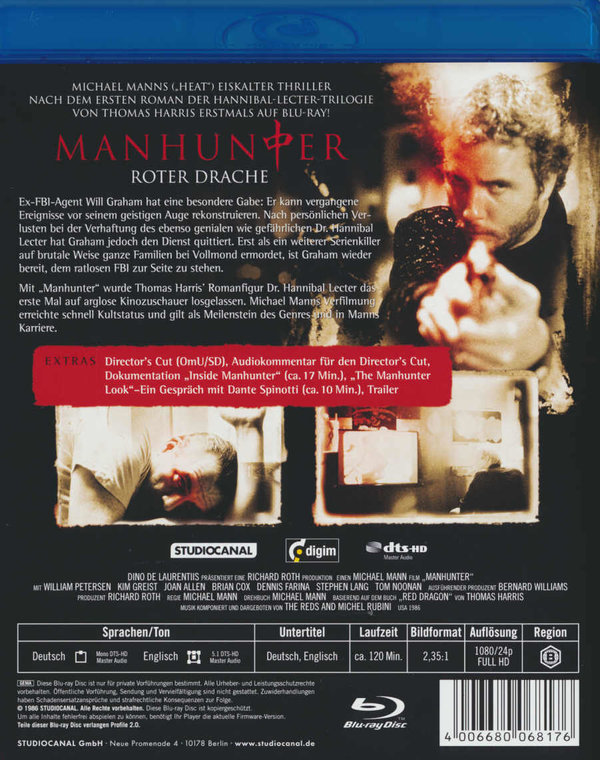 Manhunter - Roter Drache - Special Edition (blu-ray)