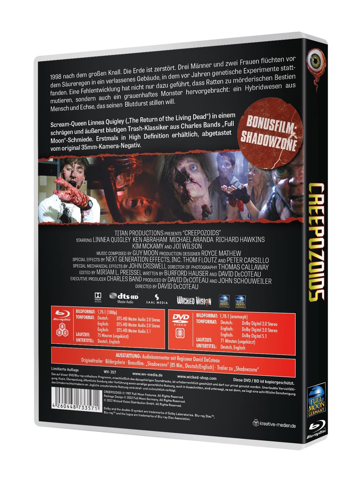 Creepozoids - Uncut Edition (DVD+blu-ray)