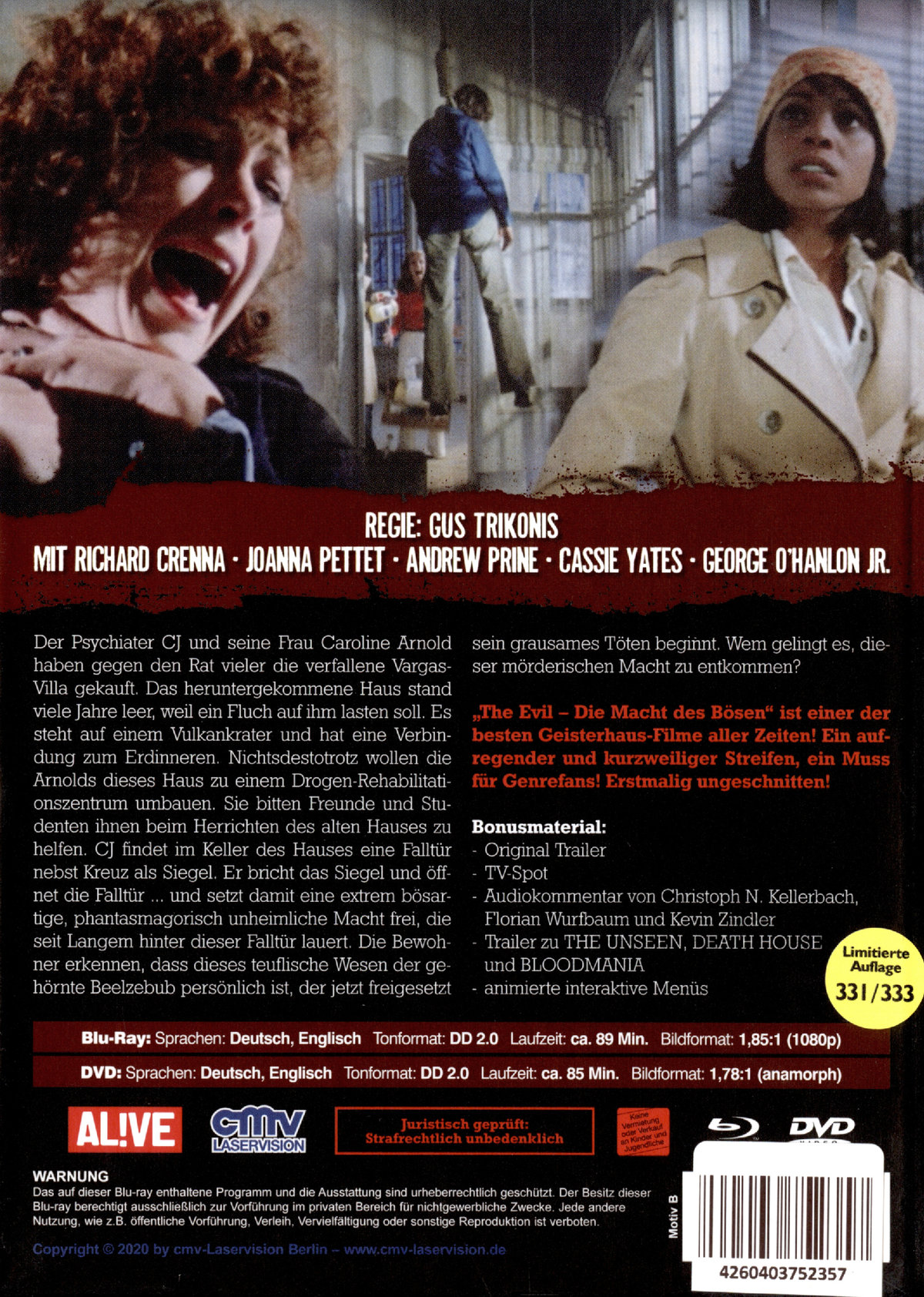 Evil, The - Die Macht des Bösen - Uncut Mediabook Edition (DVD+blu-ray) (B)