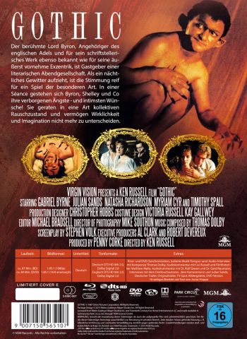 Gothic - Uncut Mediabook Edition (DVD+blu-ray) (E) Gothic - Uncut Mediabook Edition (DVD+blu-ray) (E)