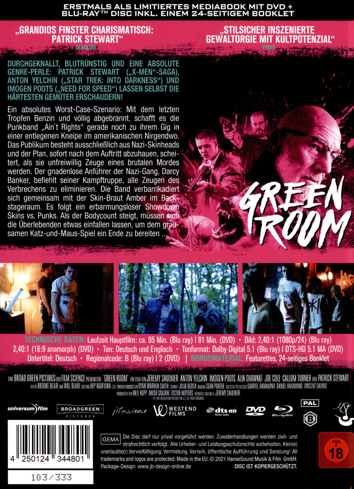 Green Room - Uncut Mediabook Edition (DVD+blu-ray) (B)
