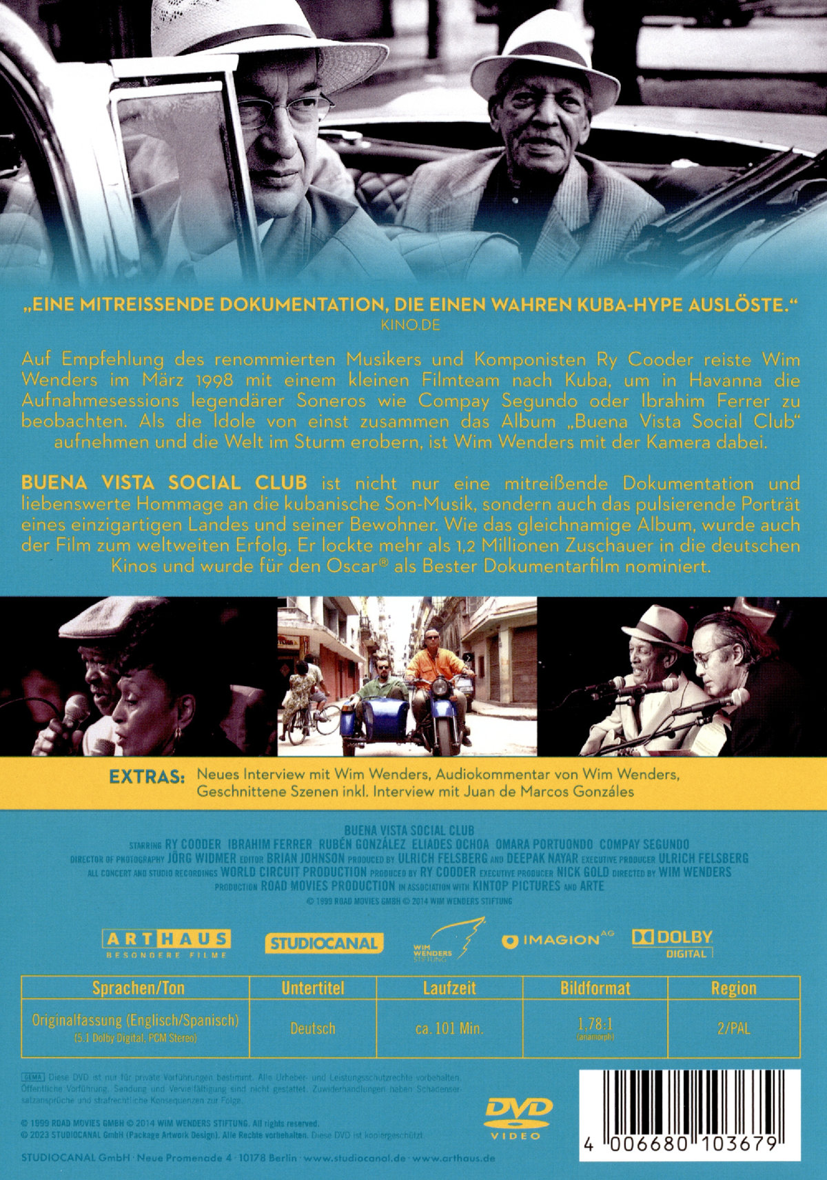 Buena Vista Social Club (OmU)  (DVD)