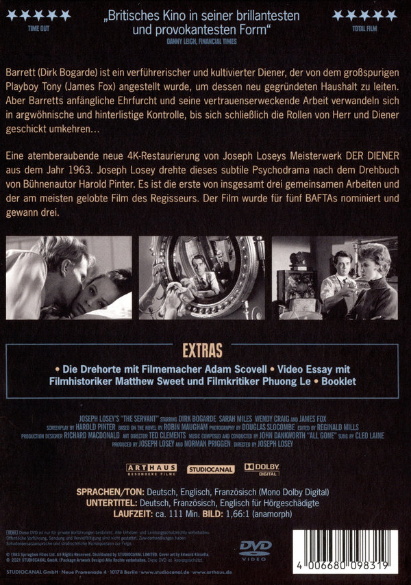 Der Diener / Special Edition / Digital Remastered  (DVD)
