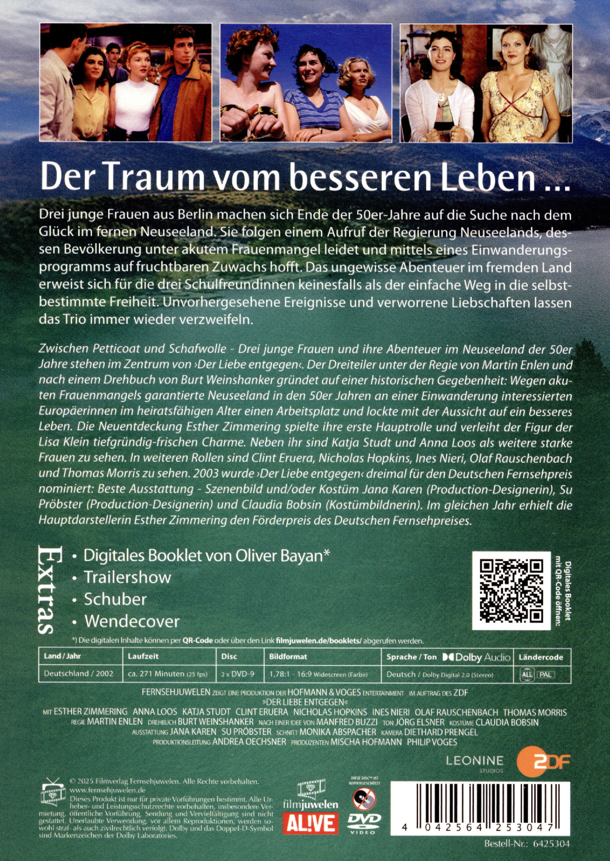 Der Liebe entgegen - Der komplette Dreiteiler (Fernsehjuwelen)  [2 DVDs]  (DVD)