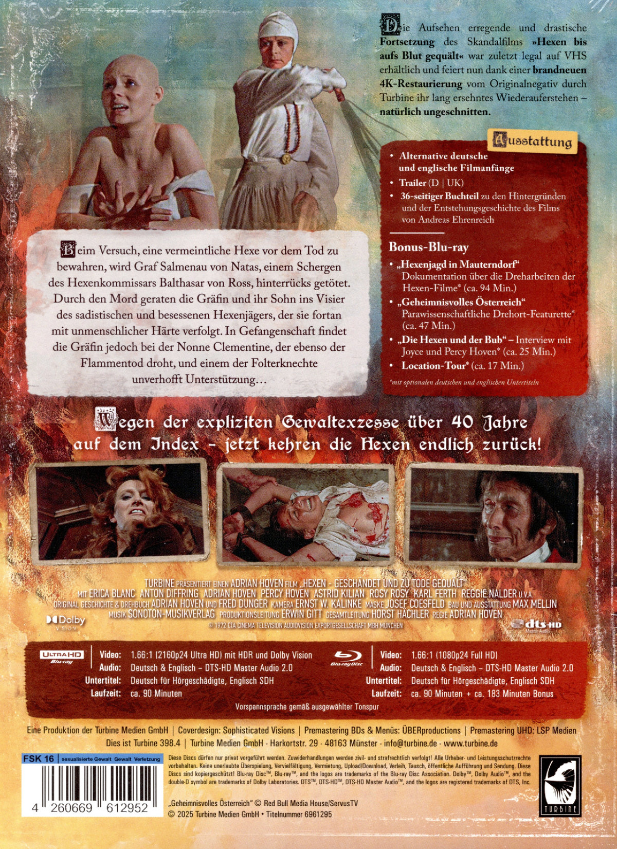 Hexen geschändet und zu Tode gequält - Uncut Mediabook Edition (4K Ultra HD+blu-ray) (E)