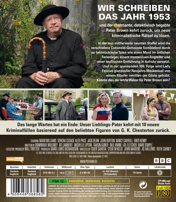 Father Brown - Staffel 9  [3 BRs]  (Blu-ray Disc)