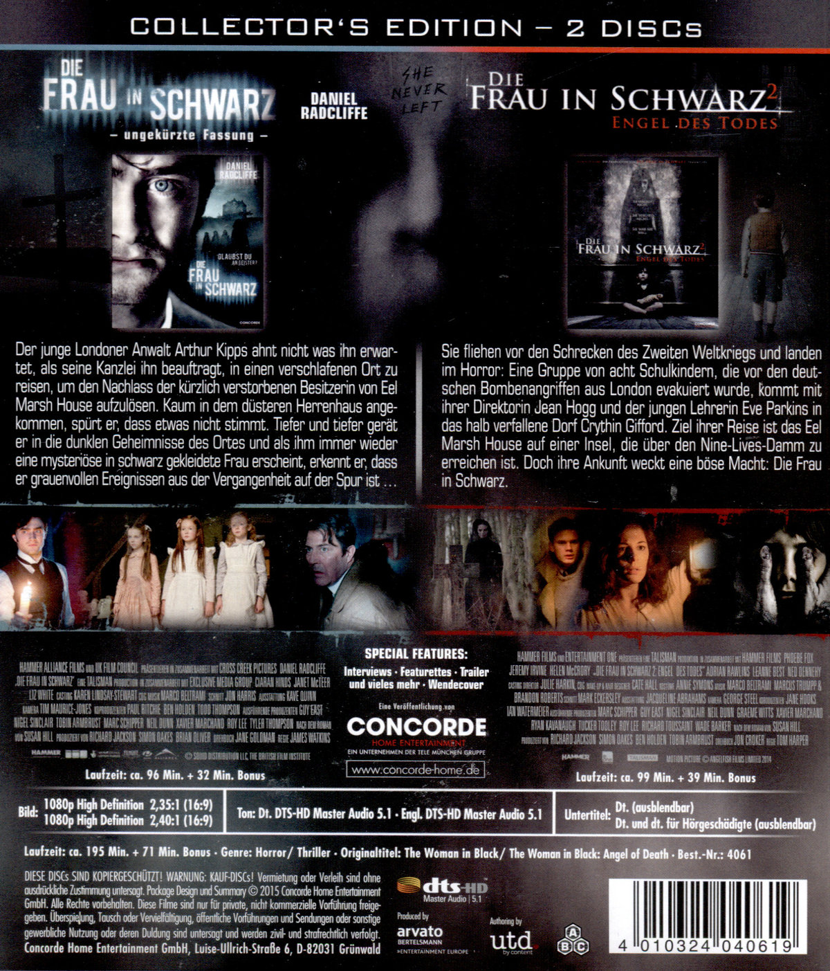 Frau in Schwarz 1+2, Die (blu-ray)