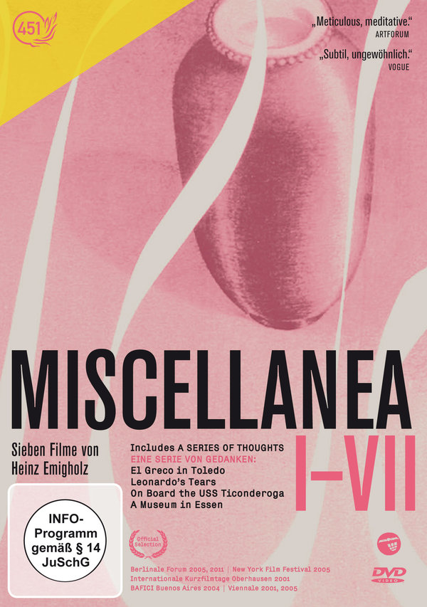 Miscellanea (I-VII) - Sieben Filme von Heinz Emigholz  (DVD)