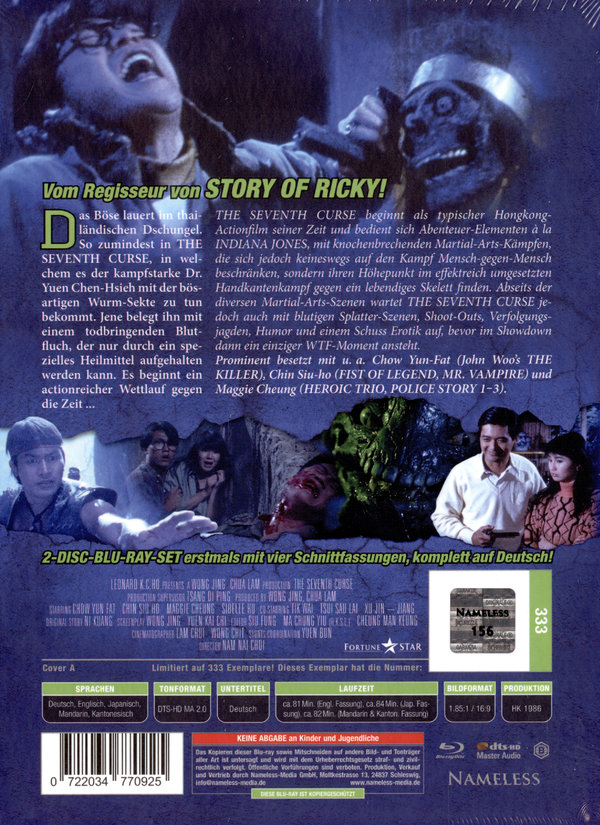 The Seventh Curse - Uncut Mediabook Edition  (blu-ray) (A) The Seventh Curse - Uncut Mediabook Edition  (blu-ray) (A)