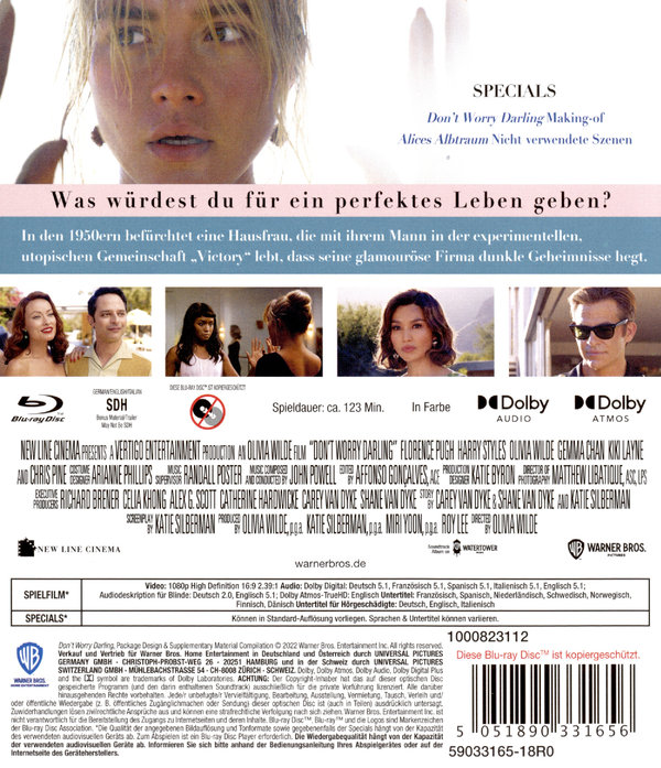 Dont Worry Darling (blu-ray)