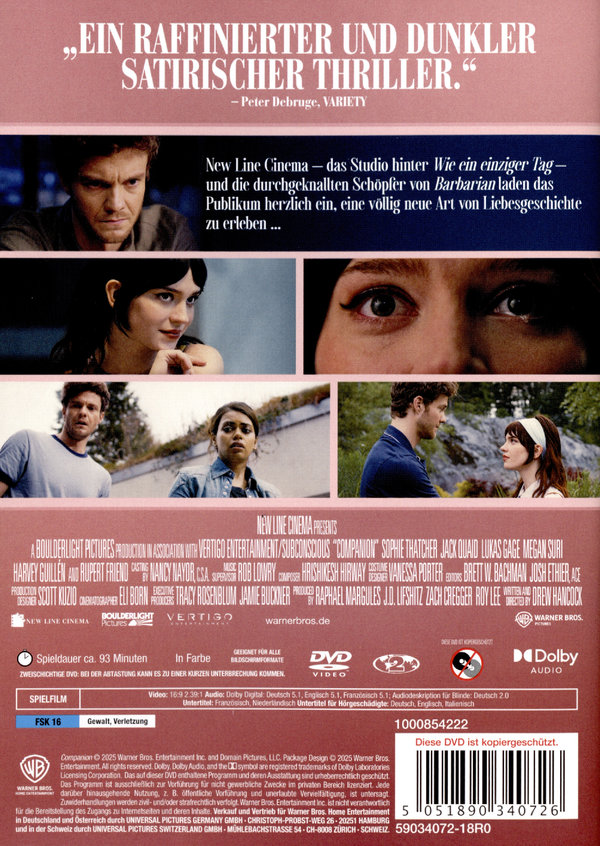 Companion - Die Perfekte Begleitung  (DVD) Companion - Die Perfekte Begleitung  (DVD)