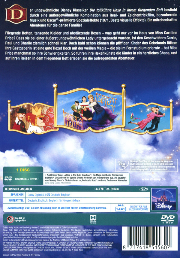 Die tollkühne Hexe in ihrem fliegenden Bett  (DVD)