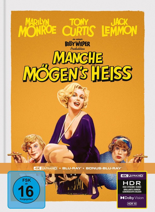 Manche mögen's heiß - Uncut Mediabook Edition  (4K Ultra HD+blu-ray)