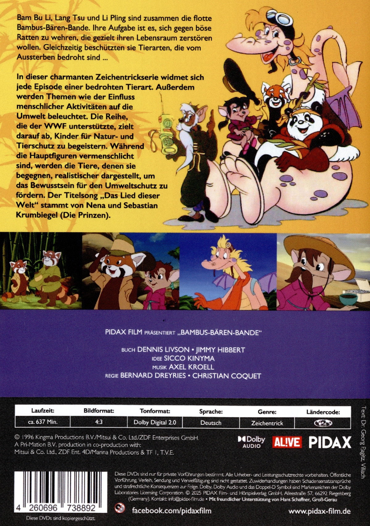 Bambus-Bären-Bande, Vol. 1 / 26 Folgen der beliebten Zeichentrickserie (Pidax Animation) [2 DVDs]  (DVD)