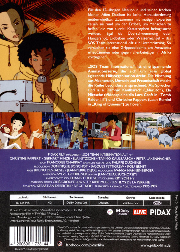 SOS Team International / Die komplette 26-teilige Kultserie (Pidax Animation)  [2 DVDs]  (DVD)