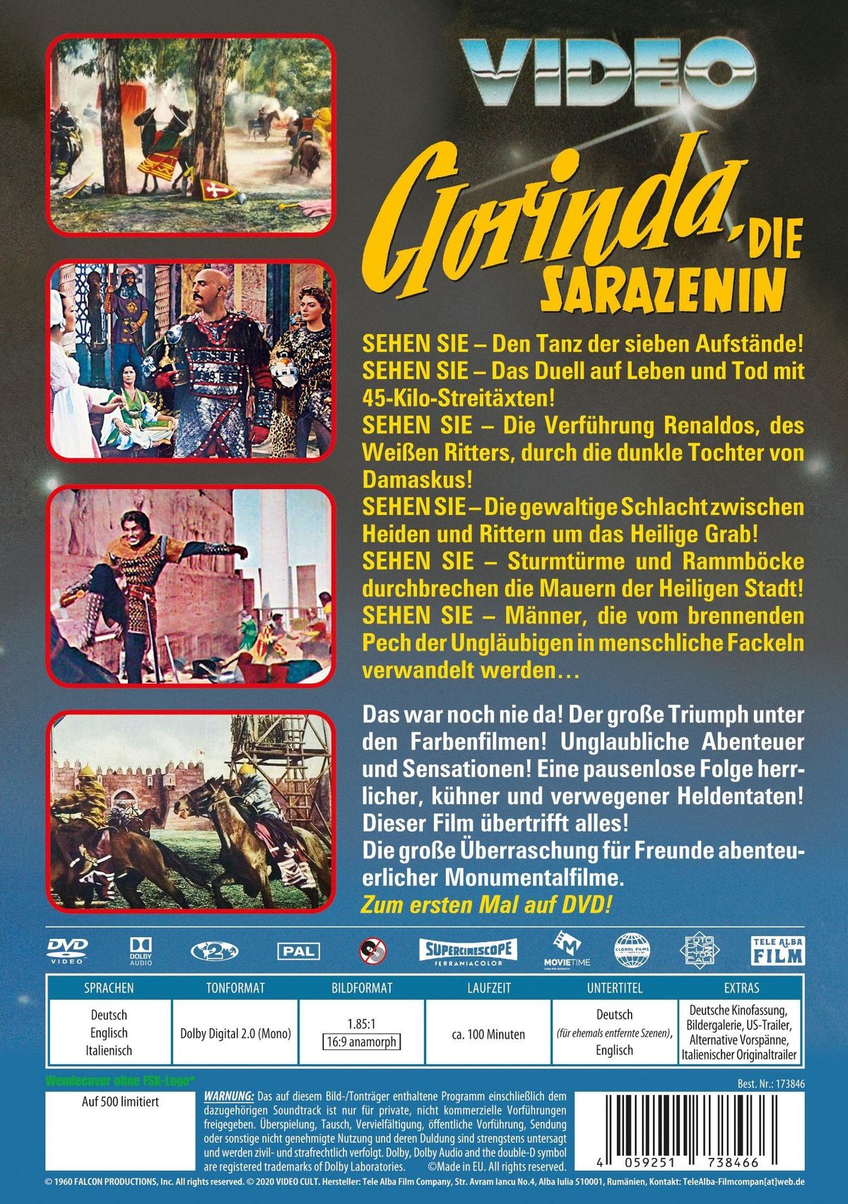 CLORINDA, DIE SARAZENIN - Die Liebesnächte der Kreuzritter  (DVD)