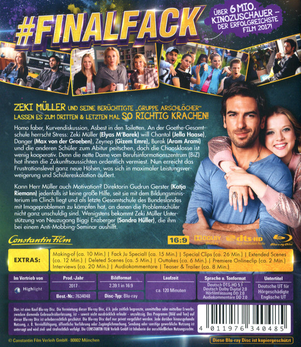 Fack Ju Göhte 3 (blu-ray)