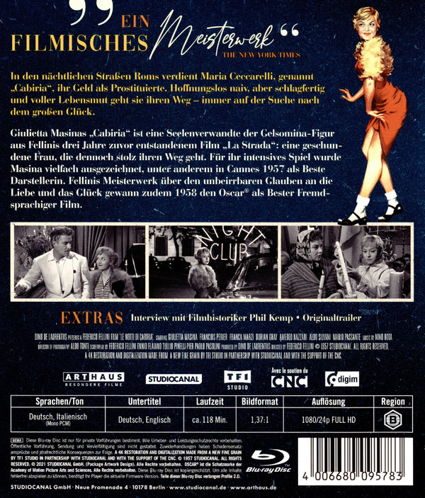 Die Nächte der Cabiria  (Blu-ray Disc)