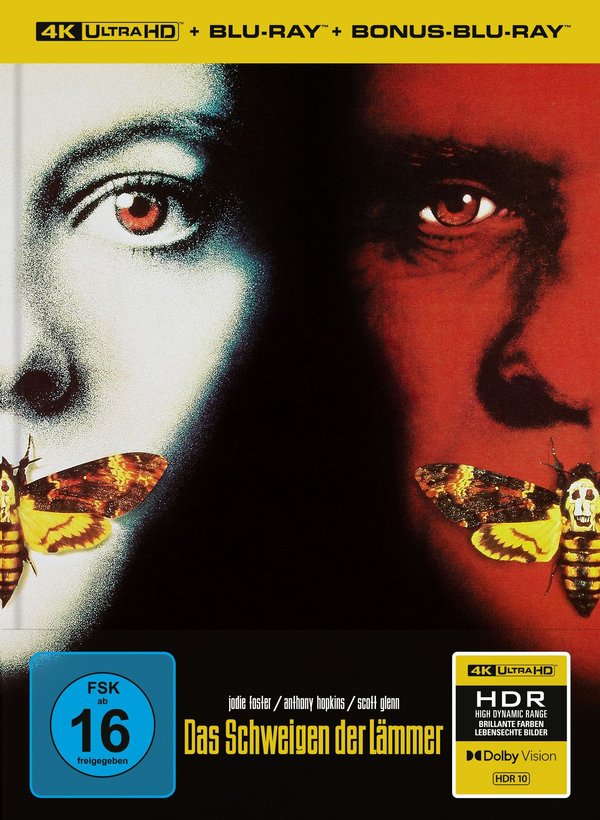 Schweigen der Lämmer, Das - Uncut Mediabook Edition  (4K Ultra HD+blu-ray) (B)