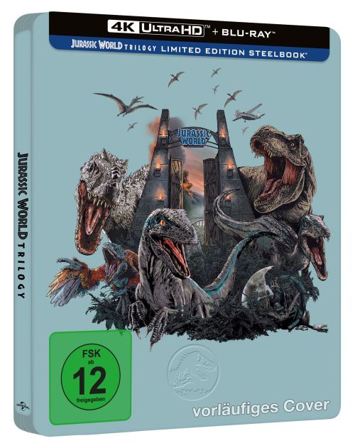 Jurassic World Trilogie - Limited Steelbook Edition  (4K Ultra HD+blu-ray)