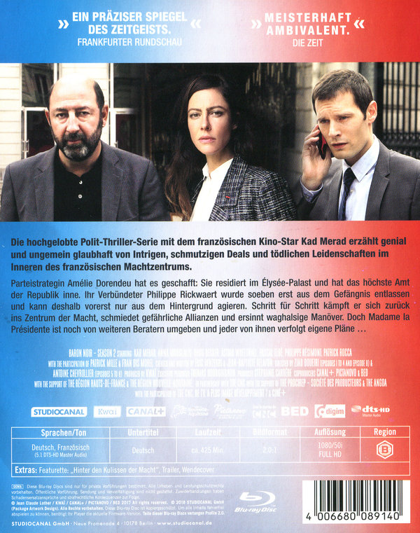 Baron Noir / 2. Staffel  [2 BRs]  (Blu-ray Disc)