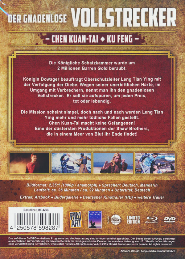Gnadenlose Vollstrecker, Der - Shaw Brothers Collection 5 (DVD+blu-ray)