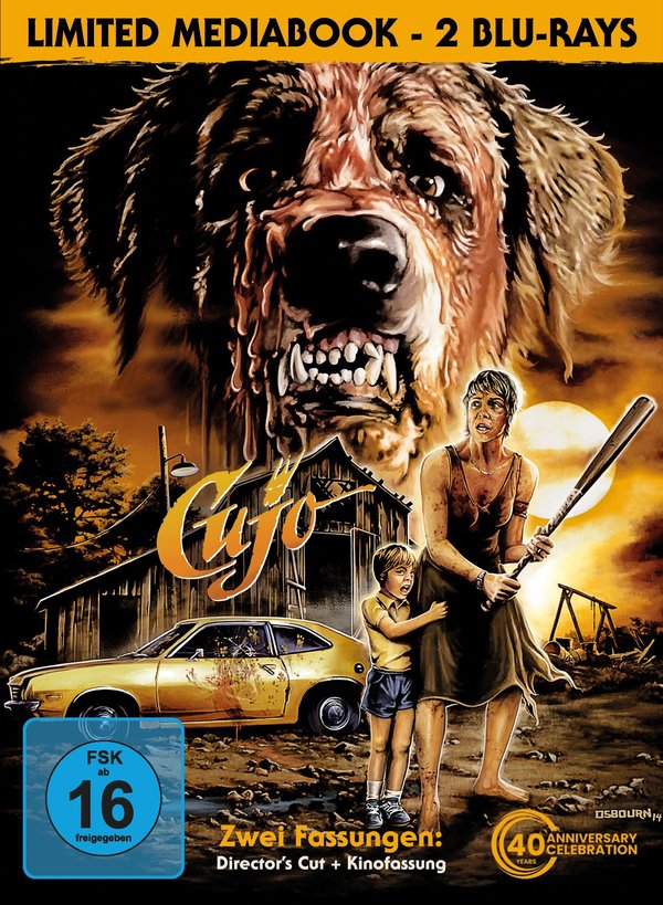 Stephen King's Cujo (Director's Cut + Kinofassung) - Uncut Mediabook Edition  (blu-ray) (G)